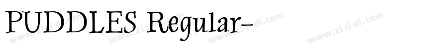 PUDDLES Regular字体转换